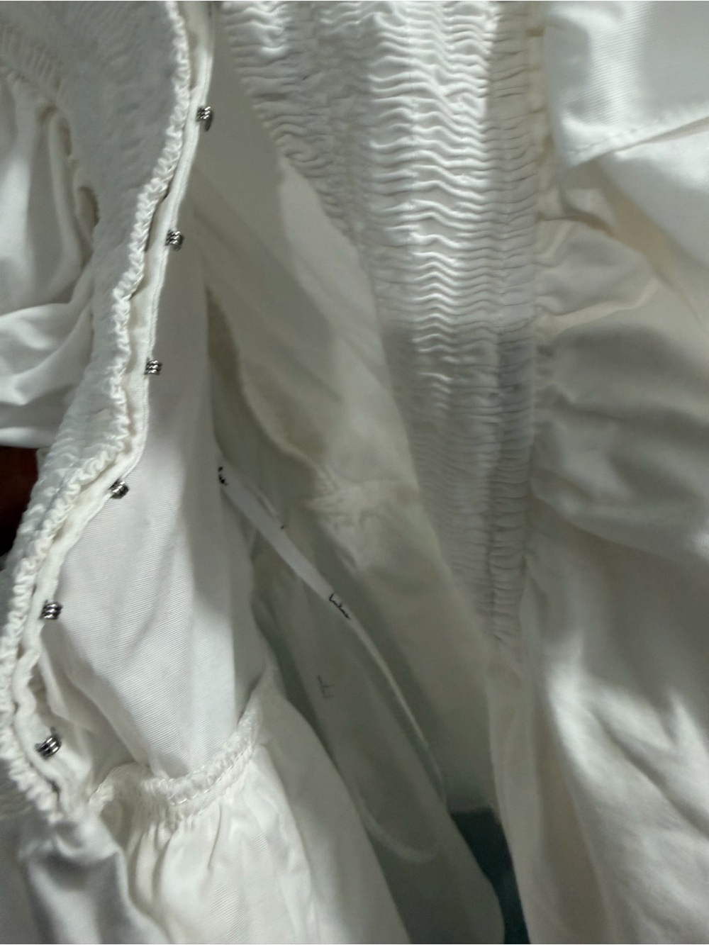 Lulu's In A Ruffle White Ruffled Hook and Eye Top - Picture 6 of 12